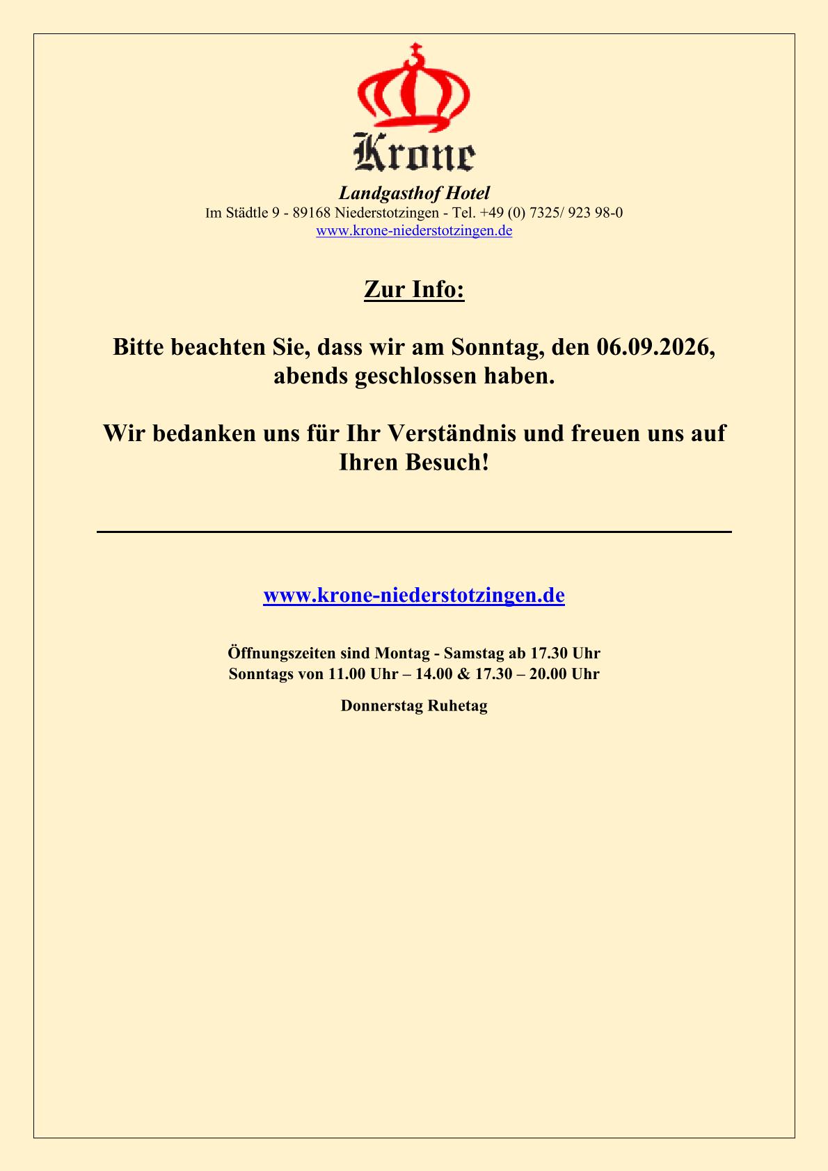 Geschlossen